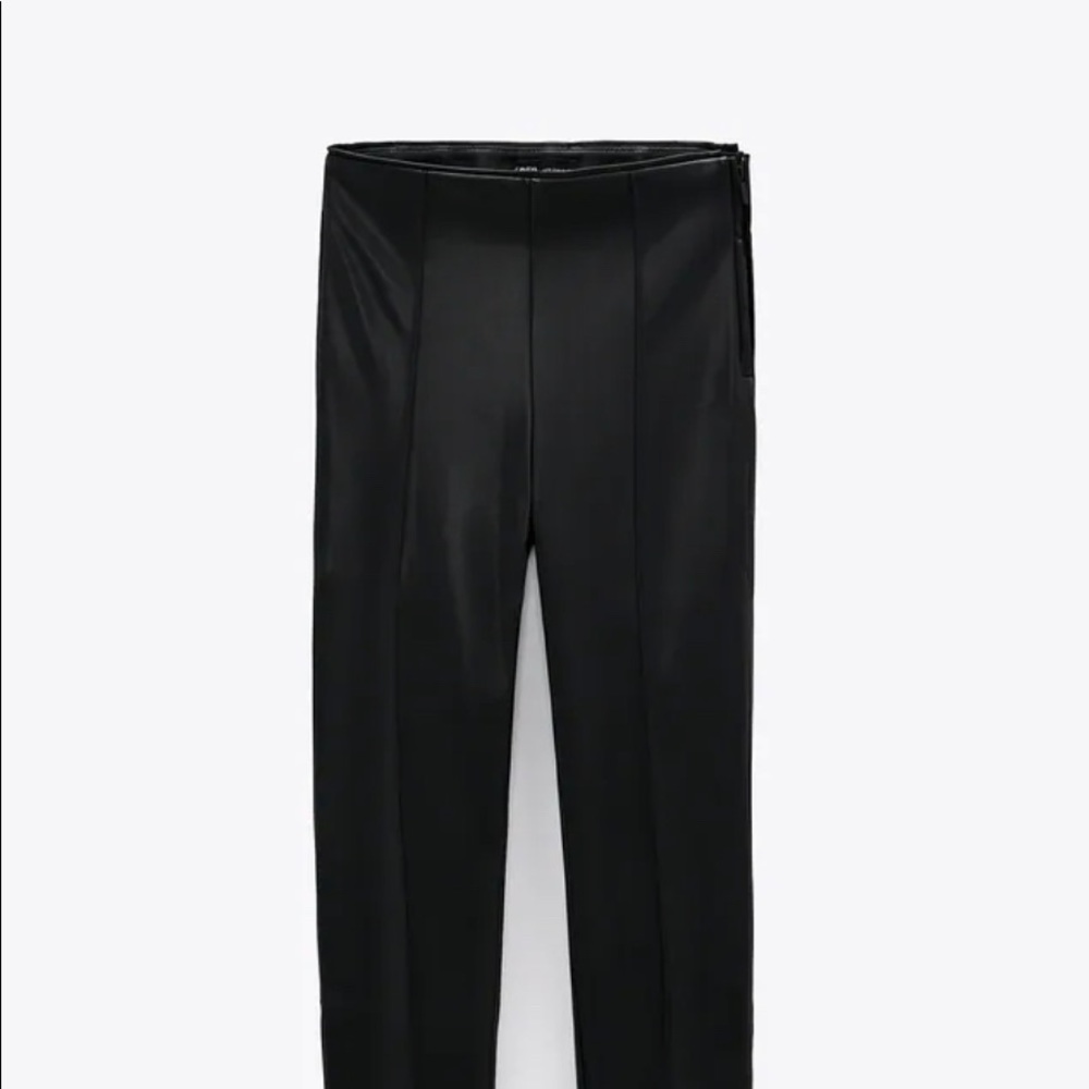 ZARA FAUX LEATHER LEGGINGS